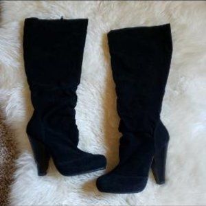 Black Suede Brenda Boots